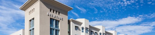 Exterior view of Aventine Apartments at Aventine, Hercules, California