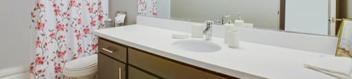 a bathroom with a sink and a shower and a toilet at Candlewood North, California