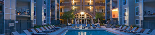 Twilight Pool at The Citizen at Shirlington Village, Virginia, 22206