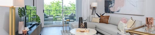 Spacious Living Room at The Citizen at Shirlington Village, Arlington, VA, 22206