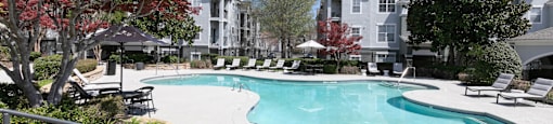 our apartments have a large swimming pool in our community at Deerfield Village, Georgia, 30004
