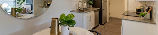 Kitchen and Dining Area at Delphine on Diamond, California