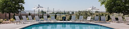 the swimming pool at Ridge at Thornton Station Apartments, Thornton, Colorado