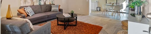 Open living space at River Oaks in Oceanside, CA