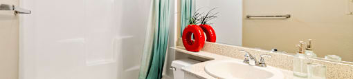 Secondary bathroom at River Oaks in Oceanside, CA