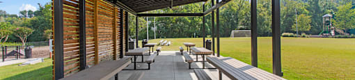 Shaded Patio at The Annaline, Nashville, Tennessee
