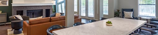 Community Room With Dining Area at The Annaline, Nashville, Tennessee