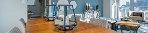 Dining Area at The Elle Apartments, Chicago, Illinois