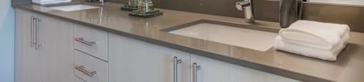 Sink With Faucet at The Elle Apartments, Illinois, 60605