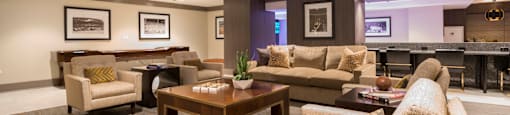 Resident Lounge at The Elle Apartments, Chicago, IL
