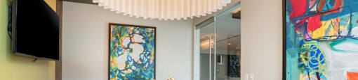 Dining Room at The Elle Apartments, Chicago, 60605