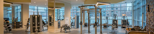 Fitness Center at The Elle Apartments, Chicago, IL, 60605