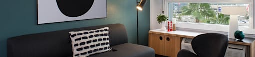 The Flat Unit Living Room at The Flat, Los Angeles, California