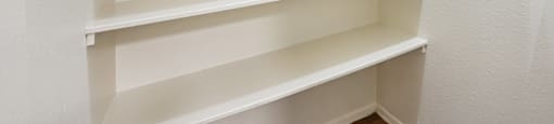 Empty Shelves at Sycamore Square Apartments, Mesa