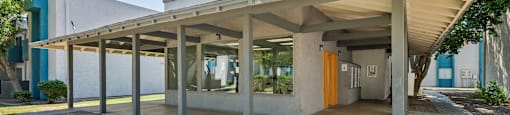 Fitness center exterior at Sycamore Square Apartments, Mesa, AZ, 85202