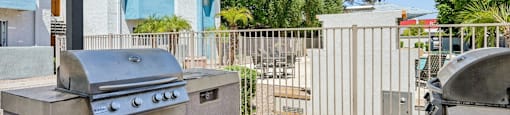 Barbecue grill at Sycamore Square Apartments, Arizona