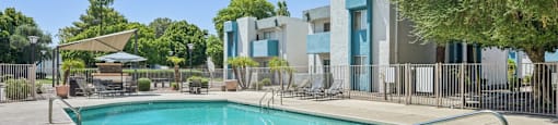 Breathtaking pool view at Sycamore Square Apartments, Mesa, 85202