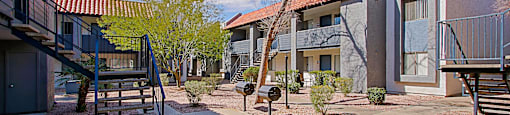 Green Outdoor with grilling station at Aspire Thunderbird, Glendale