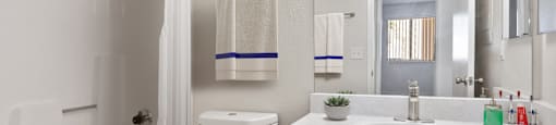 Bright Bathroom With Bathtub at Aspire Thunderbird, Glendale, 85304