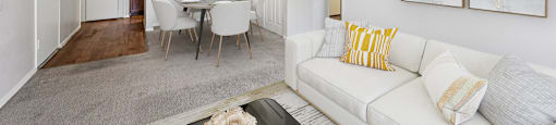 Living room and Dining table at Sycamore Square Apartments, Arizona, 85202