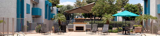 Swimming pool at Sycamore Square Apartments, Mesa