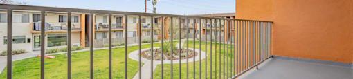 Private Balcony at Sunset Square Apartments, West Covina, California