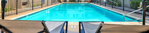 the swimming pool at our apartments at Sunset Square Apartments, West Covina, California, 91790
