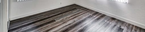 view of bedroom with window blinds at Serrano Apartments, West Covina, CA
