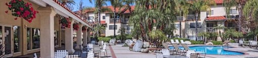 Swimming pool deck at Loma Linda Springs, Loma Linda, 92354