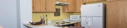 Kitchen cabinets at Loma Linda Springs, Loma Linda