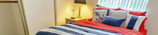 Bedroom at Riverview Springs, Oceanside, California