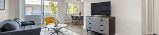 Livingroom Area at Lombardi Apartments, Woodland Hills, California