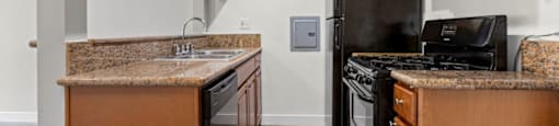 Fully Equipped Kitchen at Parkview Terrace Apartments, Sherman Oaks, CA, 91423