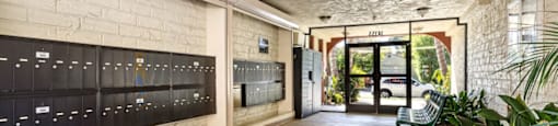 Package Lockers and Mailboxes at Parkview Terrace Apartments, California