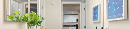 Bathroom with sink at The Reserve at Warner Center Apartments, Woodland Hills, California