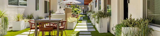 Kling Trio Courtyard Walkway