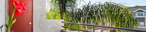 Balcony at Woodland Trio Apartments, North Hollywood, 91601
