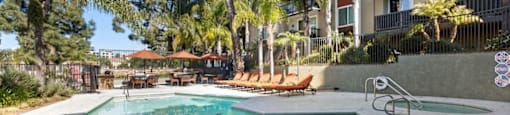 Pool at Parkway Plaza Apartments, California, 90230