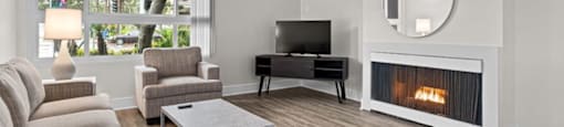 Living Room at Parkway Plaza Apartments, California, 90230