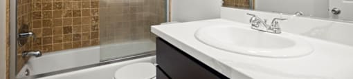 Bathroom in One Bedroom Sherman Oaks Apartment