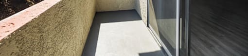 Sherman Oaks, CA Apartments for Rent- Brody Terrace- Sliding Window Door to Patio with Street View