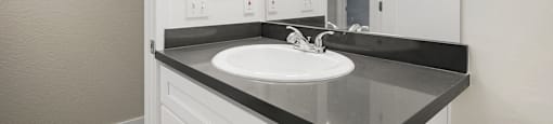 Upgraded Bathroom Brody Terrace Apartments