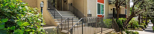 Main Entrance at Parkway Plaza Apartments, California, 90230