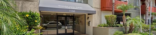 Entrance Doors  at Woodland Trio Apartments, California