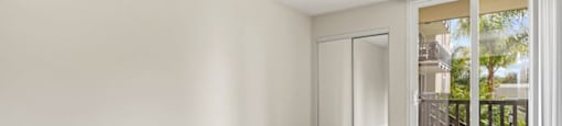 Living Area With Balcony at Parkway Plaza Apartments, California, 90230