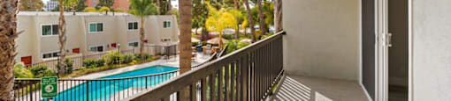 Large Balcony at Parkway Plaza Apartments, California, 90230
