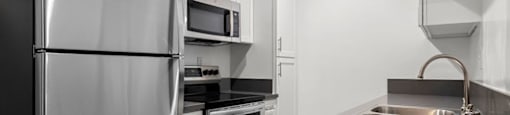 Fully Equipped Kitchen at Lombardi Apartments, Woodland Hills, CA, 91367