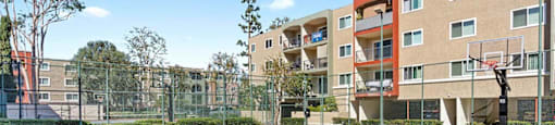 Pickleball Court at The Reserve at Warner Center Apartments, Woodland Hills, California