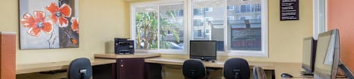 Business Center at The Reserve at Warner Center Apartments, California, 91367