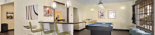 Clubhouse Pool Table at The Meadows at Westlake Village Apartments,California